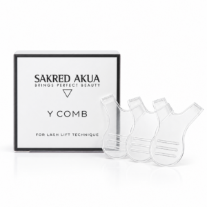 Sakred Akua Y-Comb i genomskinlig plast för Lash Lift